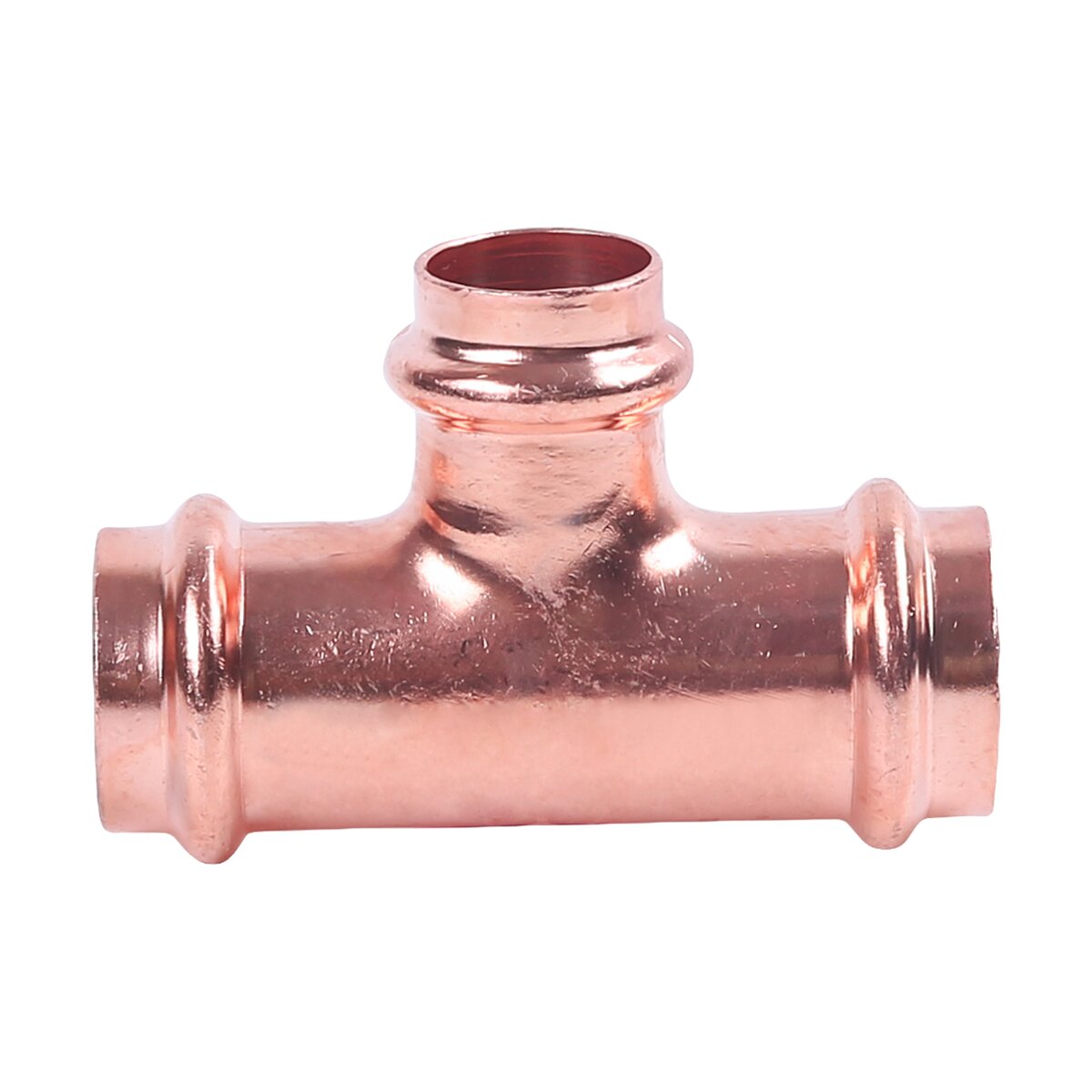 Ironworks PipeLock Copper 3/4in x 3/4in x 1/2in Pro Press Tee Reducer ...