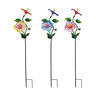 Pollinator Garden Stake Hibiscus Solar 7 in. x 36 in.