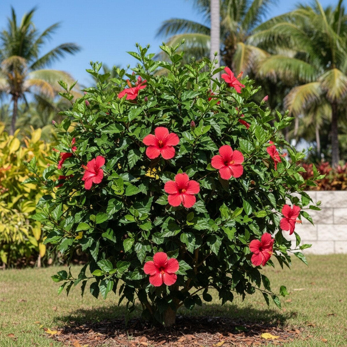 Hibiscus Rosa-Sinensis Jazzy Jewel Ruby Tropical Hibiscus | SiteOne US