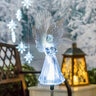 Nativity Garden Stake Angel Fiber Optic Solar 5-1/2 in. x 14-1/4 in.