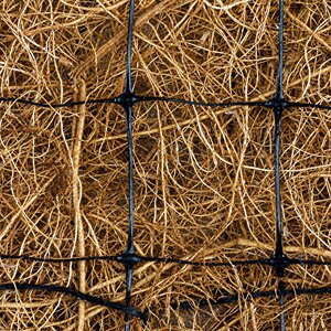 Western Green Coconut Blanket Double Poly Net 8 ft. x 112.5 ft.