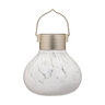Solar Glass Tea Lantern White