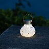 Solar Glass Tea Lantern White