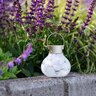 Solar Glass Tea Lantern White