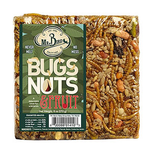 Mr. Bird Bird Food Bugs, Nuts, & Fruit Block Sm 6 oz.