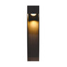 Structure and Tree Black Aluminum Modern Pathway Liught Bollard 3.5 Length 18.75 in. Tall 3 Watt 2700K LED