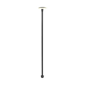Structure and Tree Black Aluminum Modern Area Light 2.3 in. Hat 24 in. Stem 1 Watt 2700K LED