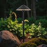 Structure and Tree Black Aluminum Area Light 7 in. Hat 18 in. Stem No Lamp G4