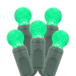 American Lighting Standard Grade Lime Green G12 LEDs, 70 LEDs, 4" Spacing, Green 22AWG Wire