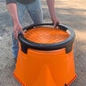 72 gal. Square Barrel w/ Snap-On Base and Rope Handles