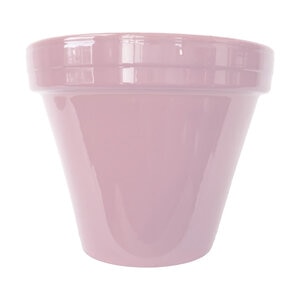 Powder-Coated Standard Pot Dusty Rose 4-1/2 in.