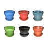Glazed Floral Pot B 4 in.
