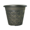 Grower Select Nondas Lattice Planter Black/Bronze Wash 11 in. x 11 in.