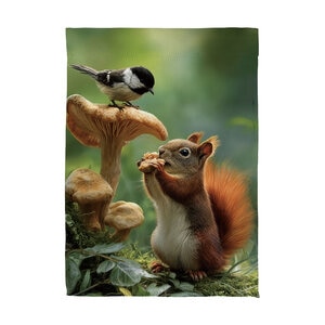 Foraging Squirrel Garden Flag