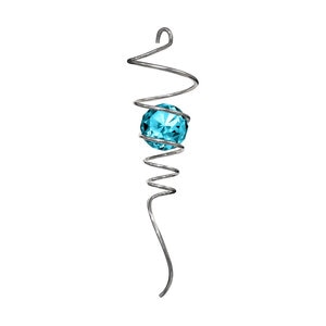 Wind Spinner Tail Silver/Aqua
