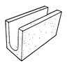 6816 Concrete Block Heavyweight Knock Out Bond Beam KO BB Gray 6 in. x 8 in. x 16 in. (120 pc./pallet)