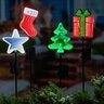 Garden Stake Twas the Night Festive Neon LED 27-1/2 in.