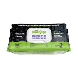 Crocodile Cloth FIERCE Disinfectant 80 Count Huge Cloths
