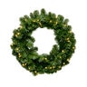 Equipt Holiday Green Wreath 24 in. Pre-Lit LED
