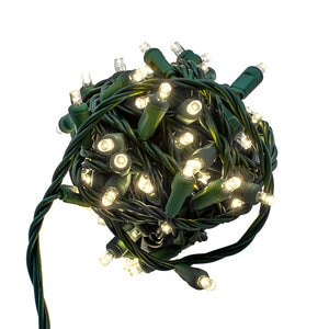 Equipt Holiday 5MM Light Strand Pure White LED 70 Lights – 4 in. Spacing