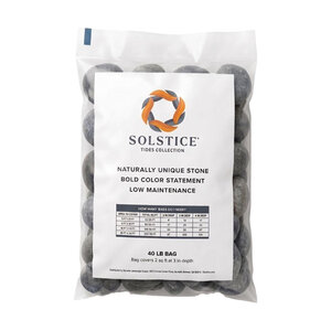 Bagged Mexican Beach Pebbles Black 3 – 5 in. (40 lb. Bag)