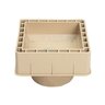 Pour A Lid DC601 Deck Drain Cover Square Tan 6 in.
