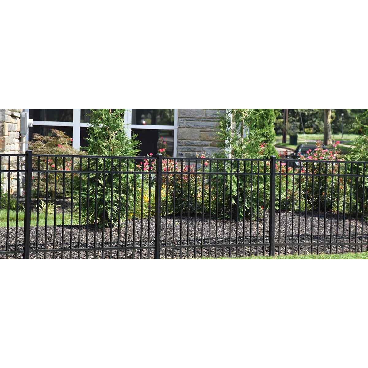 Independence Fence Panel Universal Top / 3-Rail Picket Bottom Aluminum ...
