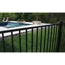 Independence Fence End Post Black 2 in. SQ x 70 in.