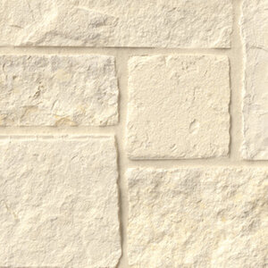 Building Stone Texas White Limestone (4 in. Chopped) Sawn 4 in. Thick