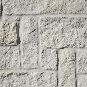 Drywall White Limestone (6 in. Chopped) Sawn 4 in. Thick