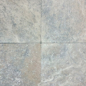 Dimensional Silver Travertine Tumbled French Pattern 1 3/16 in. (176 sq. ft./pallet)