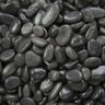 Bagged Black Polished Pebbles 1/4 - 3/4 in. (1-2CM) (40 lb. Bag)