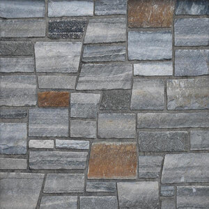 Sawn Thin Veneer New England Schist Quarry Ledgestone Flats (200 sq. ft./pallet)