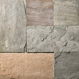 Dimensional Bluestone Full Color Natural Cleft Full Dimension 1 1/2 in. x 24 in. x 24 in.
