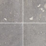 Step Fossil Spire Limestone Full Color Bushhammered Top Rockfaced Front 6 in. x 18 in. x 48 in.