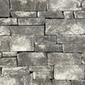 Foster Rock Veneer Ledgestone Midnight Oil flats handi-pak ( 10 sq. ft./box)