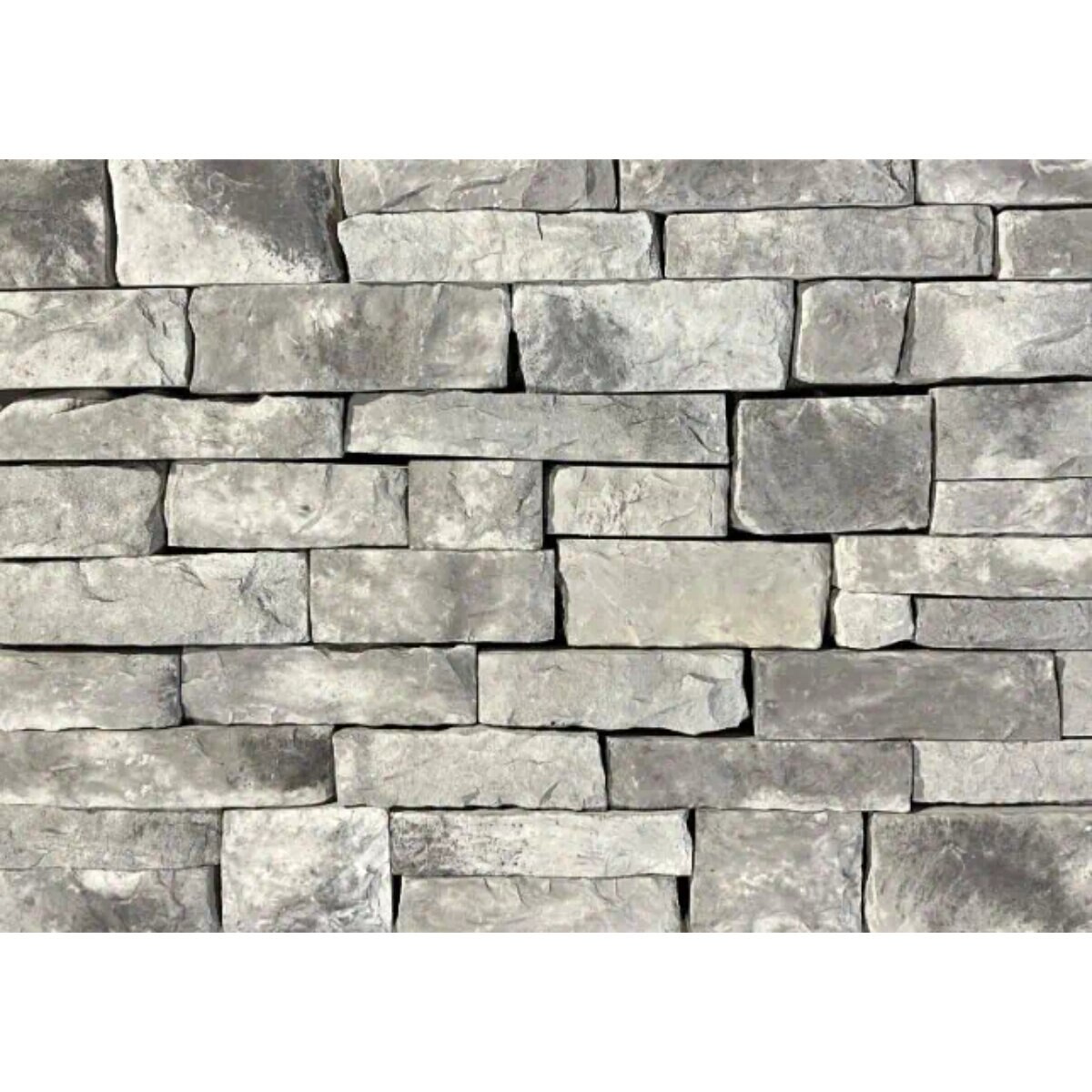 Foster Rock Veneer Ledgestone Black Ice flats handi-pak ( 10 sq. ft ...