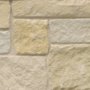 Sawn Thin Veneer Sonoma Buff Lueders with Roughback Dimensional 4/6/8 Course Height Flats (170 sf. ft./pallet)