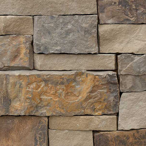 Dimensional Oklahoma Brown Flooring Sawn Random Pattern