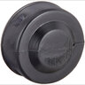  Normandy Cap Black HDPE Single Wall Corrugated Pipe 6 in.

 