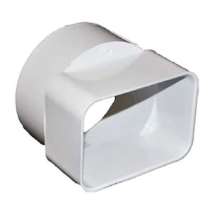 Normandy Downspout Adapter PVC 3 in. x 4 in. x 4 in.