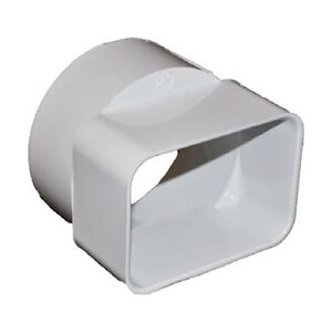 Normandy PVC Downspout Adapter 2 in. x 3 in. x 3 in.