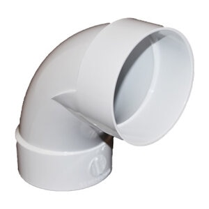 Normandy PVC 90 Degree 1/4 Bend Long Turn Elbow 4 in. H x H