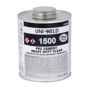 Oatey Uni-Weld Clear PVC Heavy Duty Cement 32 oz.