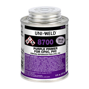 Oatey Uni-Weld PVC Primer Purple 1/2 pt.