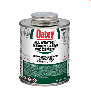 Oatey All Weather Clear Cement 1 pt.