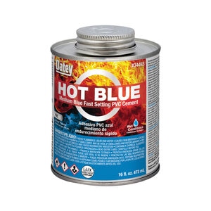 OATEY HOT BLUE MEDIUM PVC CEMENT 1 QT.