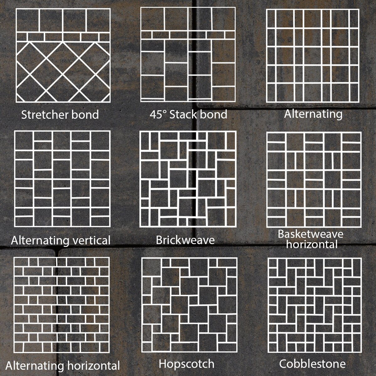 Oberfields Manhattan Demi Paver Smooth 3 pc. Flagstone 6 cm (103 sq. ft ...