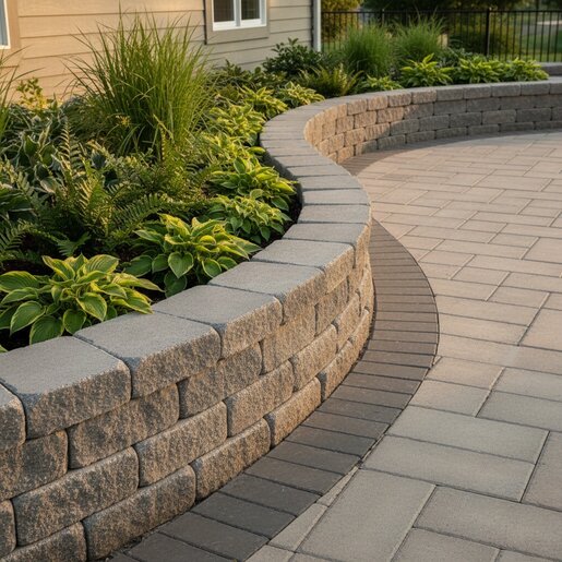 Oberfields Edington Wall Stone Wedge 12 in. x 8 in. Silver Mist 4 in ...