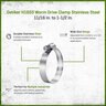 Oetiker H16SS Worm Drive Clamp Stainless Steel 11/16 in. to 1-1/2 in.